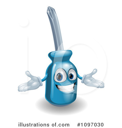 Royalty-Free (RF) Screwdriver Clipart Illustration by AtStockIllustration - Stock Sample #1097030