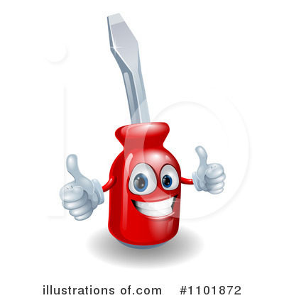 Royalty-Free (RF) Screwdriver Clipart Illustration by AtStockIllustration - Stock Sample #1101872