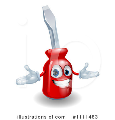 Royalty-Free (RF) Screwdriver Clipart Illustration by AtStockIllustration - Stock Sample #1111483