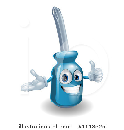 Royalty-Free (RF) Screwdriver Clipart Illustration by AtStockIllustration - Stock Sample #1113525