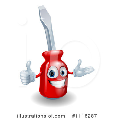 Royalty-Free (RF) Screwdriver Clipart Illustration by AtStockIllustration - Stock Sample #1116287