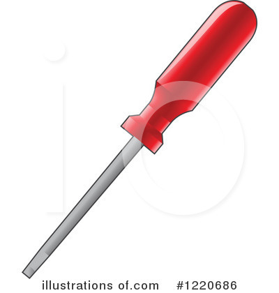 Royalty-Free (RF) Screwdriver Clipart Illustration by cidepix - Stock Sample #1220686