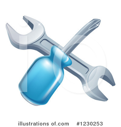 Royalty-Free (RF) Screwdriver Clipart Illustration by AtStockIllustration - Stock Sample #1230253