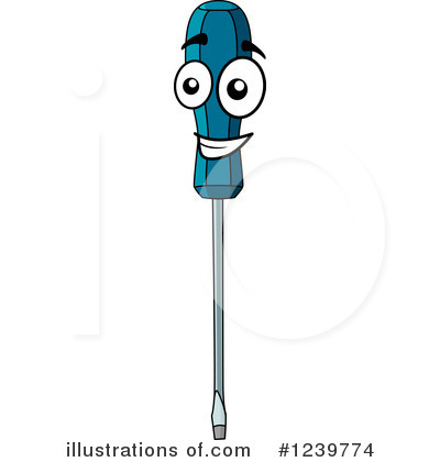 Royalty-Free (RF) Screwdriver Clipart Illustration by Vector Tradition SM - Stock Sample #1239774
