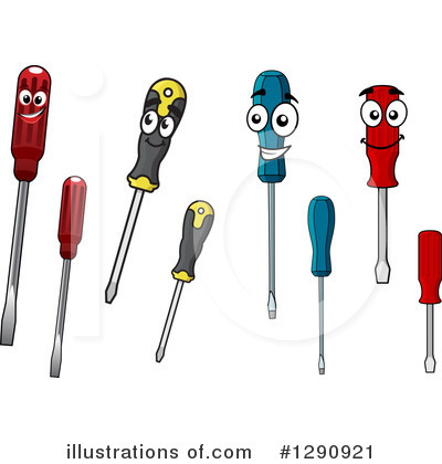 Royalty-Free (RF) Screwdriver Clipart Illustration by Vector Tradition SM - Stock Sample #1290921