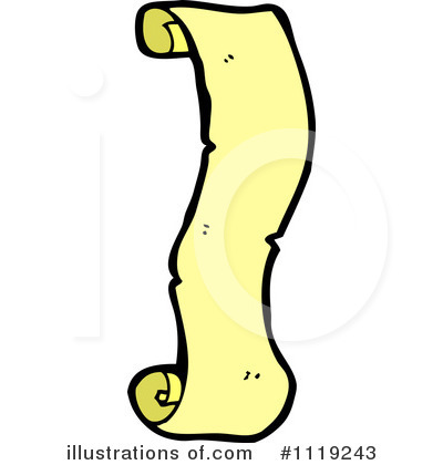 Royalty-Free (RF) Scroll Clipart Illustration by lineartestpilot - Stock Sample #1119243