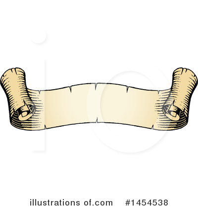 Royalty-Free (RF) Scroll Clipart Illustration by cidepix - Stock Sample #1454538