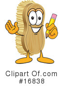 Scrub Brush Character Clipart #16838 by Mascot Junction