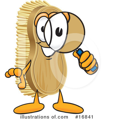 Royalty-Free (RF) Scrub Brush Character Clipart Illustration by Mascot Junction - Stock Sample #16841
