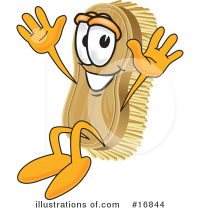 Royalty-Free (RF) Scrub Brush Character Clipart Illustration by Mascot Junction - Stock Sample #16844