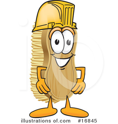 Royalty-Free (RF) Scrub Brush Character Clipart Illustration by Mascot Junction - Stock Sample #16845