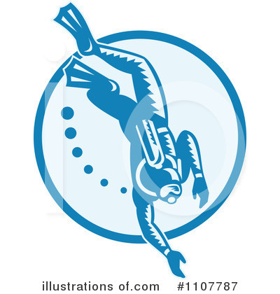 Scuba Diving Clipart #1107787 by patrimonio