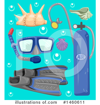 Snorkeling Clipart #1460611 by BNP Design Studio