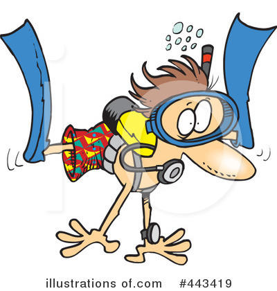 Diver Clipart #443419 by toonaday