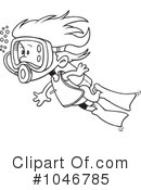 Scuba Diver Clipart #1046785 by toonaday