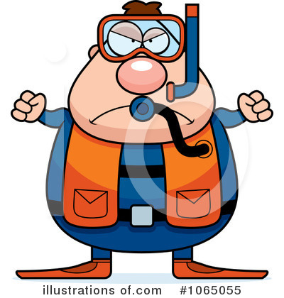 Royalty-Free (RF) Scuba Diver Clipart Illustration by Cory Thoman - Stock Sample #1065055