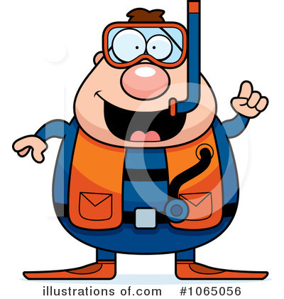 Royalty-Free (RF) Scuba Diver Clipart Illustration by Cory Thoman - Stock Sample #1065056