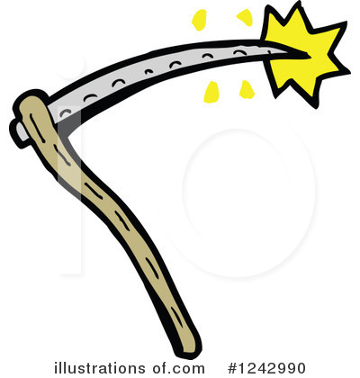 Royalty-Free (RF) Scythe Clipart Illustration by lineartestpilot - Stock Sample #1242990