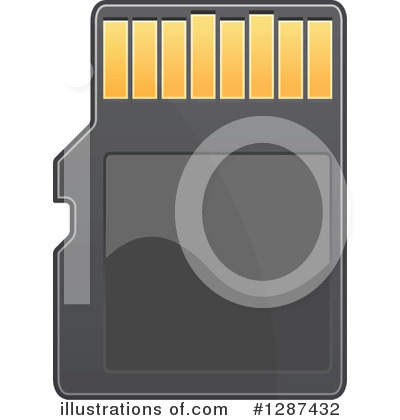 Memory Card Clipart #1287432 by Vector Tradition SM