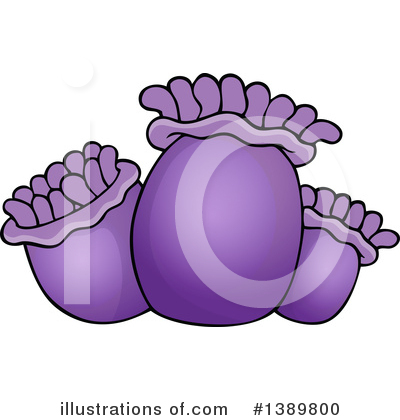 Royalty-Free (RF) Sea Anemone Clipart Illustration by visekart - Stock Sample #1389800