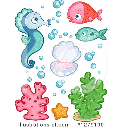 Royalty-Free (RF) Sea Life Clipart Illustration by BNP Design Studio - Stock Sample #1279190
