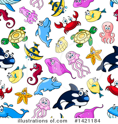 Royalty-Free (RF) Sea Life Clipart Illustration by Vector Tradition SM - Stock Sample #1421184