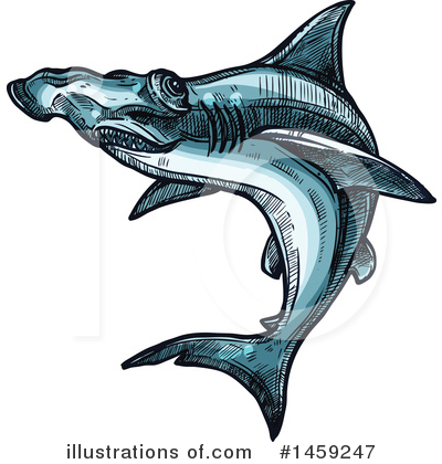 Hammerhead Clipart #1459247 by Vector Tradition SM