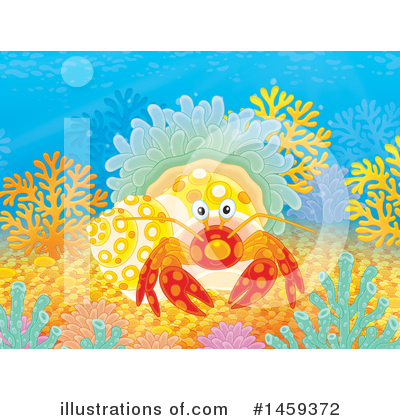 Hermit Crab Clipart #1459372 by Alex Bannykh