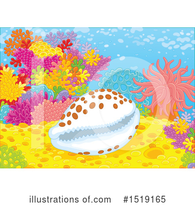 Royalty-Free (RF) Sea Life Clipart Illustration by Alex Bannykh - Stock Sample #1519165