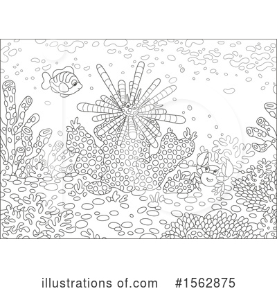Sea Urchin Clipart #1562875 by Alex Bannykh