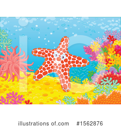 Royalty-Free (RF) Sea Life Clipart Illustration by Alex Bannykh - Stock Sample #1562876