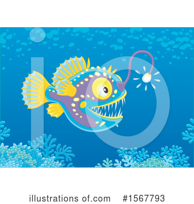 Angler Fish Clipart #1567793 by Alex Bannykh