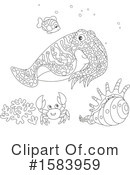 Sea Life Clipart #1583959 by Alex Bannykh