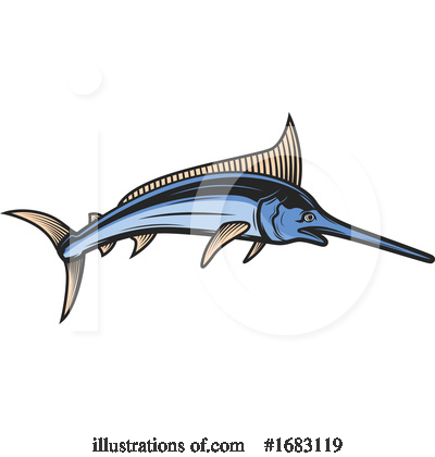 Swordfish Clipart #1683119 by Vector Tradition SM