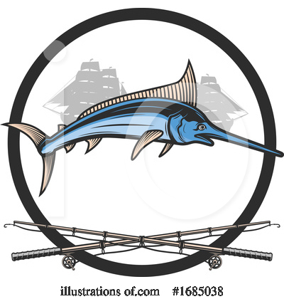 Fishing Pole Clipart #1685038 by Vector Tradition SM