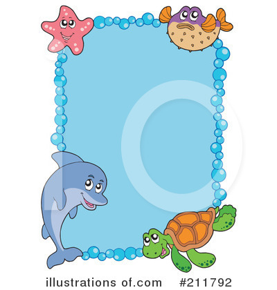 Royalty-Free (RF) Sea Life Clipart Illustration by visekart - Stock Sample #211792