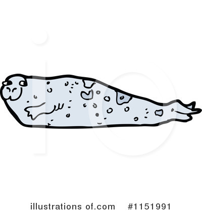 Royalty-Free (RF) Sea Lion Clipart Illustration by lineartestpilot - Stock Sample #1151991