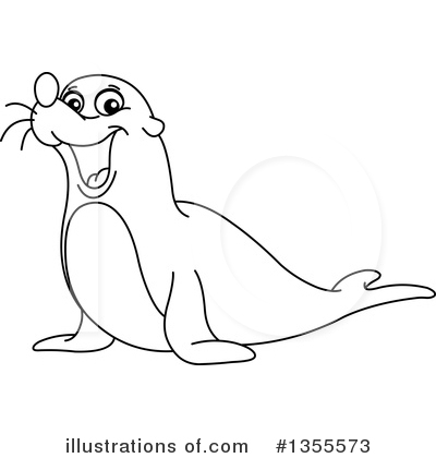 Royalty-Free (RF) Sea Lion Clipart Illustration by yayayoyo - Stock Sample #1355573