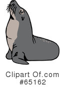 Sea Lion Clipart #65162 by Dennis Holmes Designs