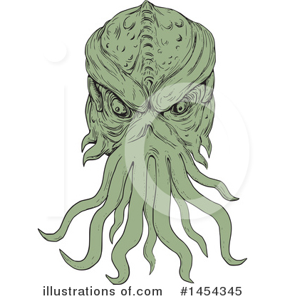 Royalty-Free (RF) Sea Monster Clipart Illustration by patrimonio - Stock Sample #1454345