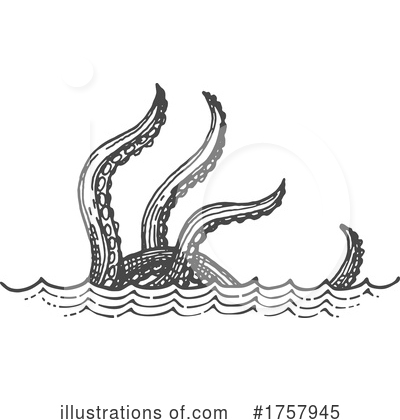Sea Monster Clipart #1757945 by Vector Tradition SM