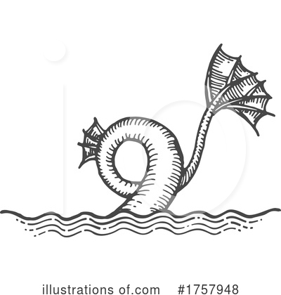 Sea Monster Clipart #1757948 by Vector Tradition SM