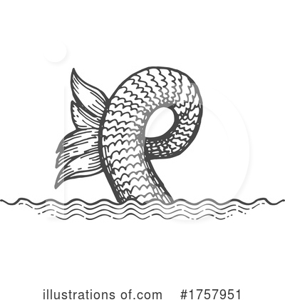 Sea Monster Clipart #1757951 by Vector Tradition SM