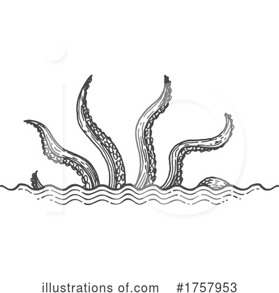 Sea Monster Clipart #1757953 by Vector Tradition SM