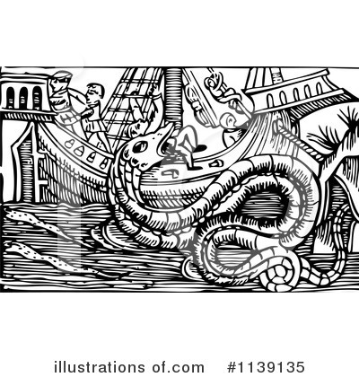 Sea Monster Clipart #1139135 by Picsburg