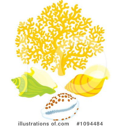 Royalty-Free (RF) Sea Shells Clipart Illustration by Alex Bannykh - Stock Sample #1094484