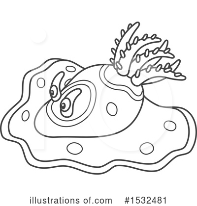 Royalty-Free (RF) Sea Slug Clipart Illustration by Alex Bannykh - Stock Sample #1532481