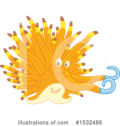 Royalty-Free (RF) Sea Slug Clipart Illustration by Alex Bannykh - Stock Sample #1532486