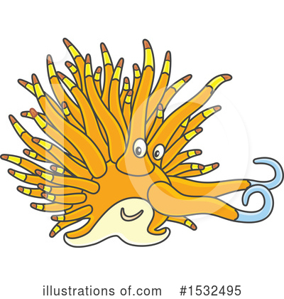 Sea Slug Clipart #1532495 by Alex Bannykh
