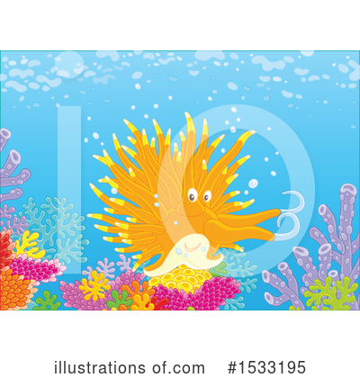 Royalty-Free (RF) Sea Slug Clipart Illustration by Alex Bannykh - Stock Sample #1533195
